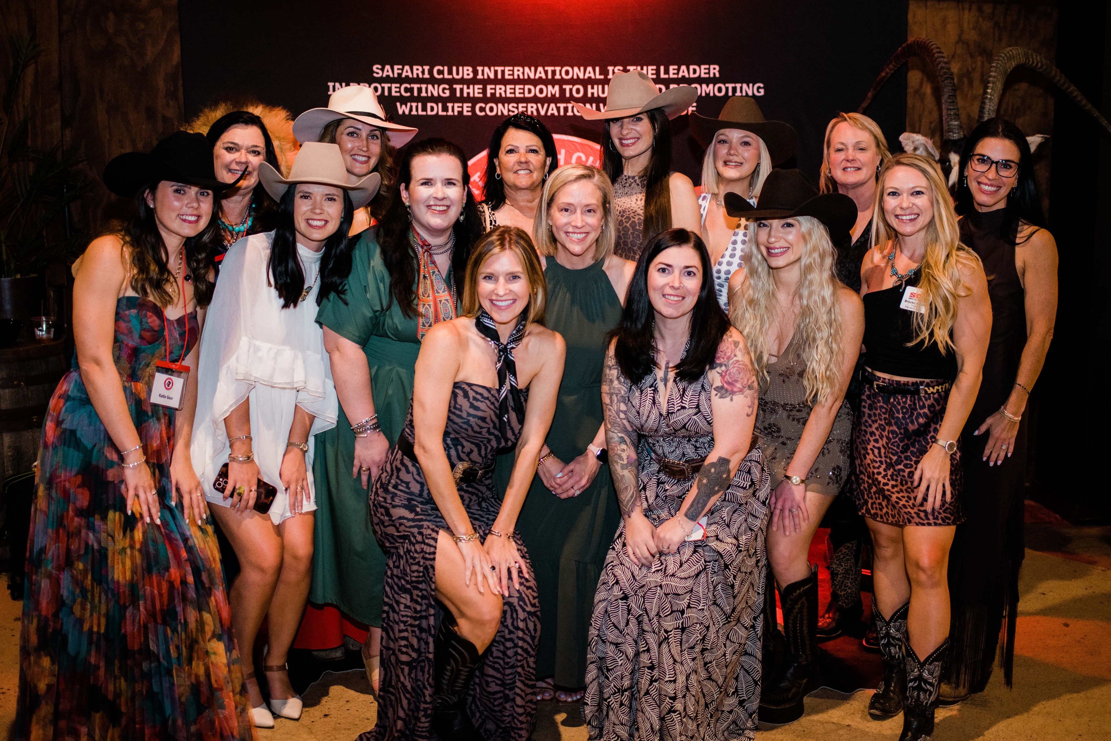 Fort Worth Sables members gathered at a wildlife conservation event